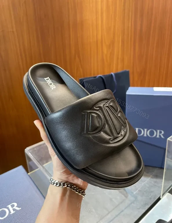 View 9 of Denim Monogram Luxe Slide: Everyday Couture Footwear