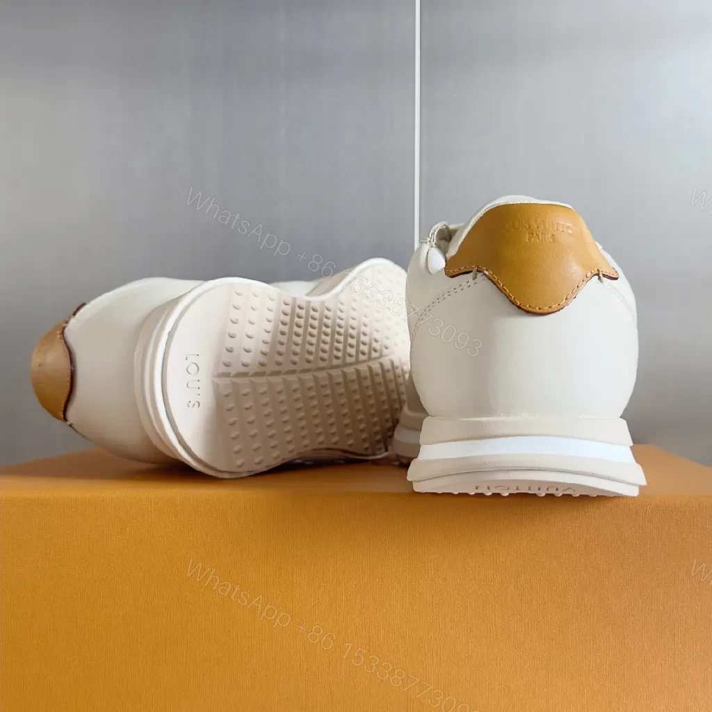 View 8 of Off-White Leather Sneakers: Premium Tan-Accented Everyday Comfort