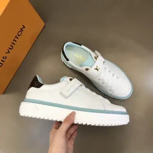 View 8 of LOUIS VUITTON TIME OUT SNEAKER IN WHITE AND BLUE – LSVT365