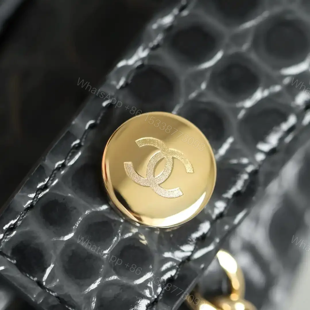 View 14 of 高仿Chanel*26A系列AS6424高級手工坊牛皮鱷魚紋手袋免檢版