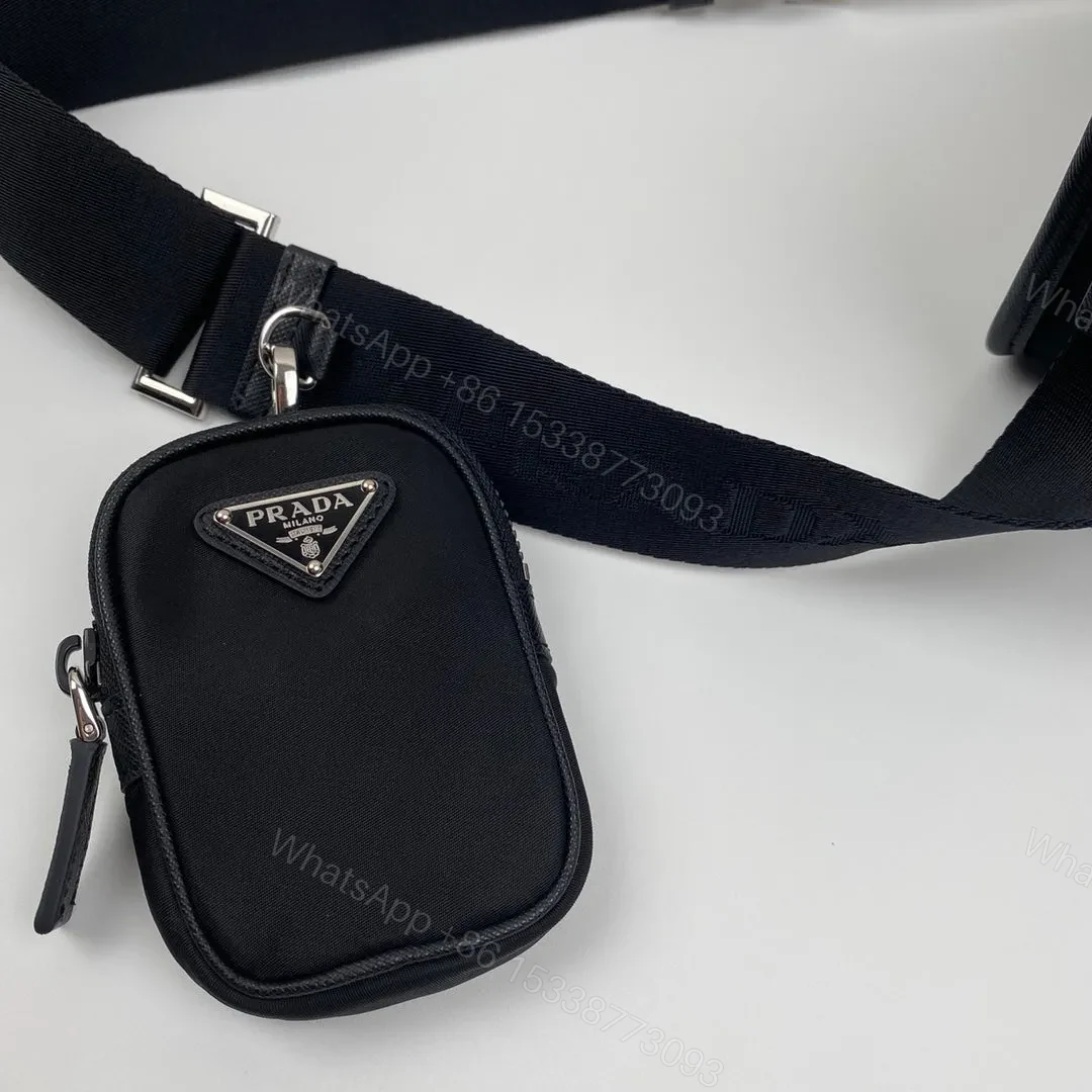 View 3 of MESSENGER BAG 22 IN BLACK RE-NYLON