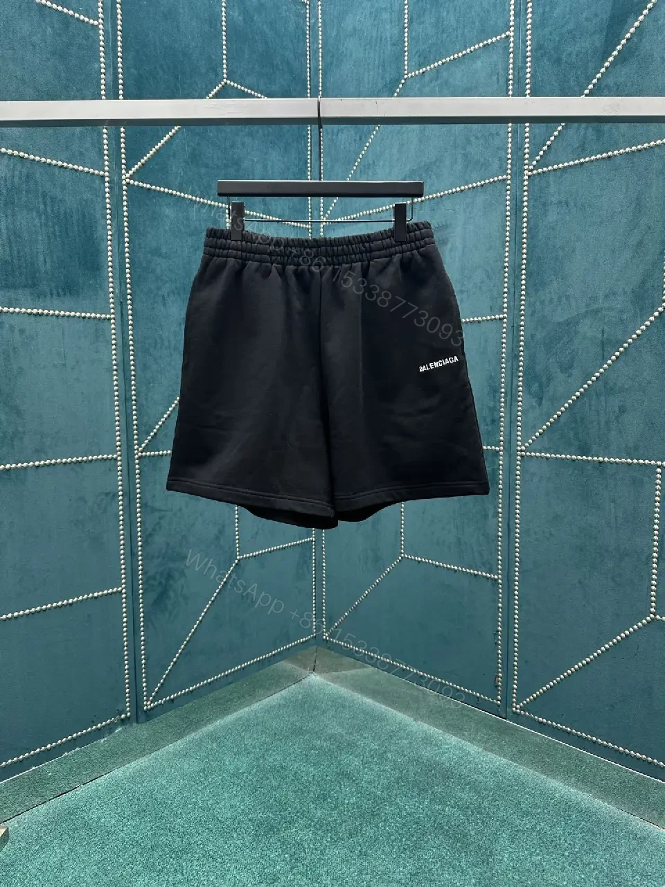 View 8 of Black Quick-Dry Swim Shorts | Minimalist, Structured, All-Day Comfort