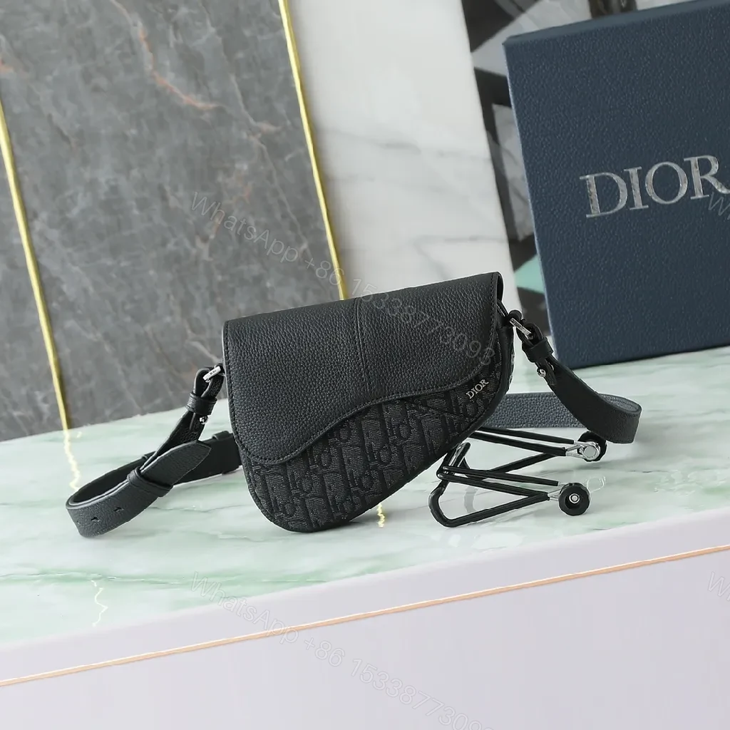 Textured Black Crossbody: Compact, Designer-Inspired Style — view 1