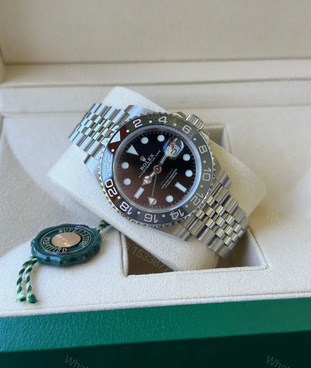 View 2 of Rolex GMT II Silver For Men 7AA