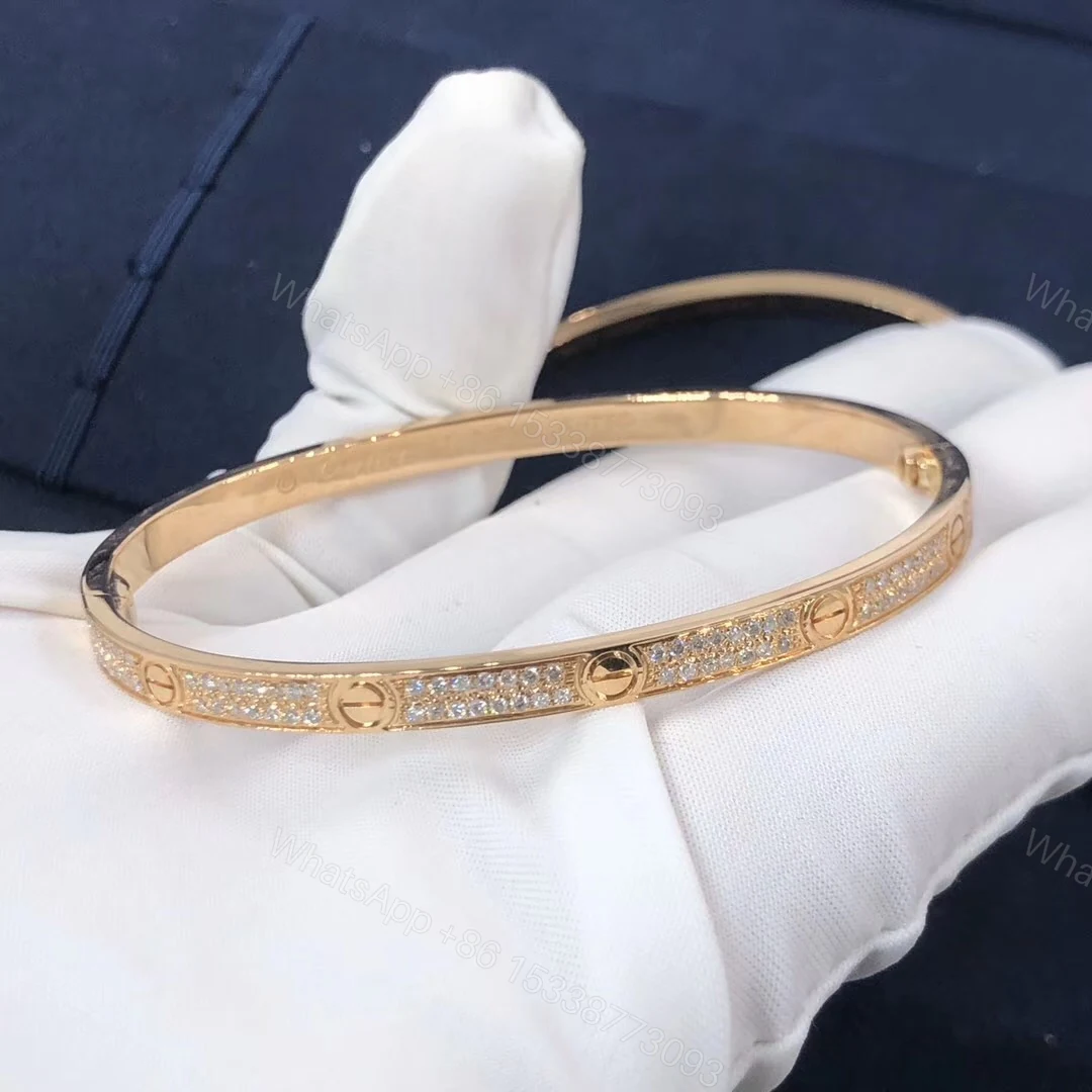View 6 of Cartier Love Bracelet, small model, paved diamonds
