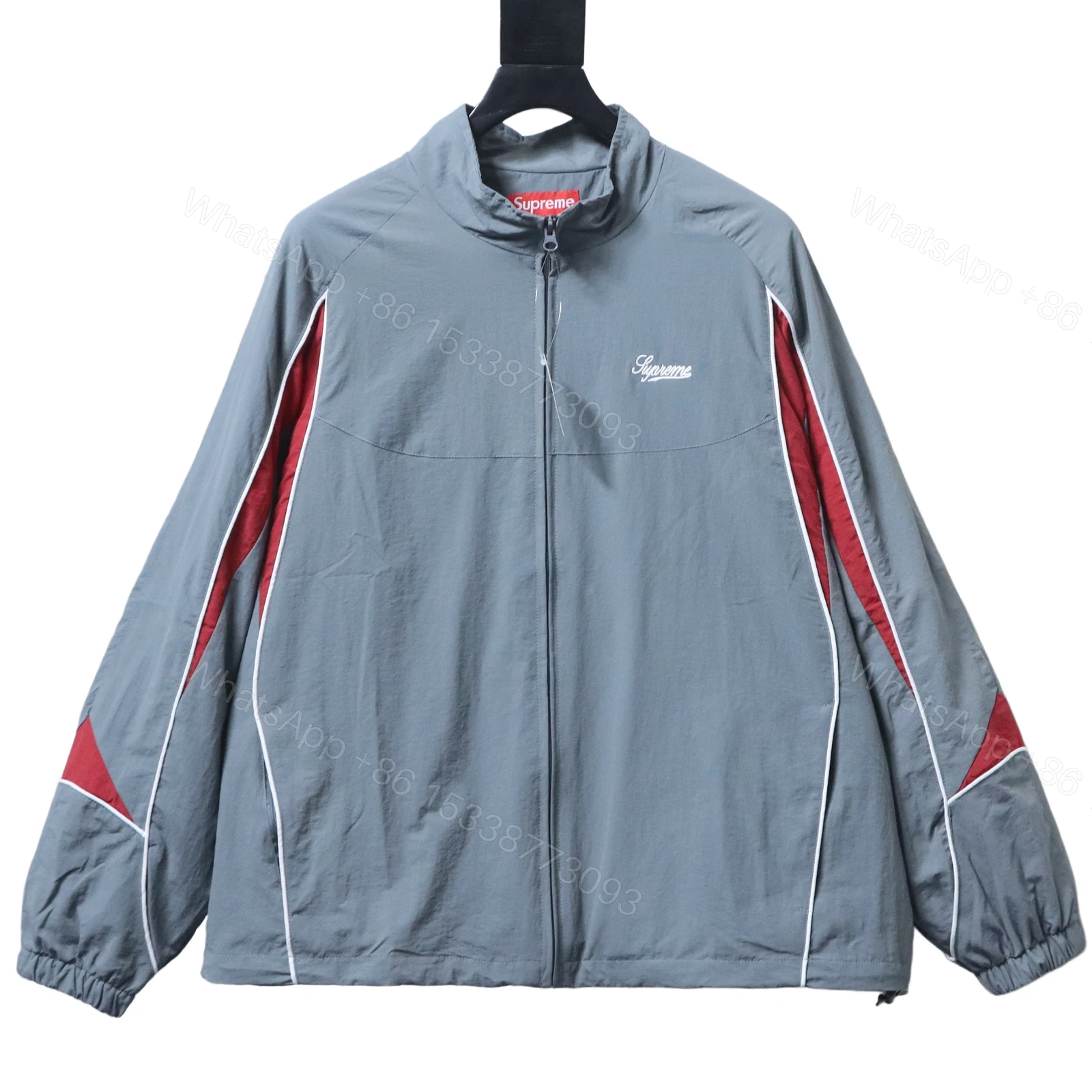 View 12 of Supreme 25FW Contrast Piping Track Jacket gray