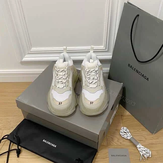 BALENCIAGA MEN’S TRIPLE S SNEAKER CLEAR SOLE – BB201 — view 1