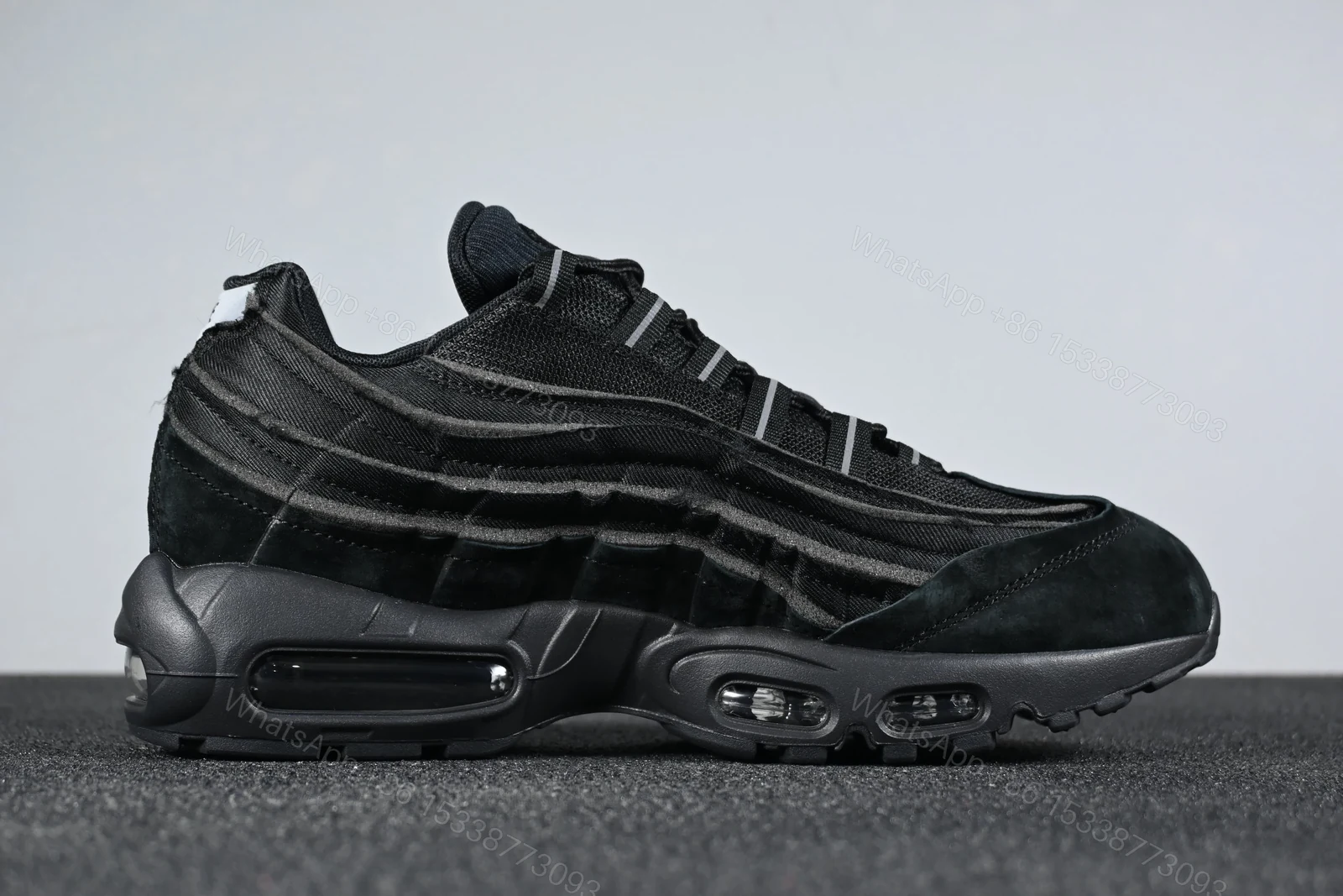 View 2 of Nike Air Max 95 Comme des Garcons Black