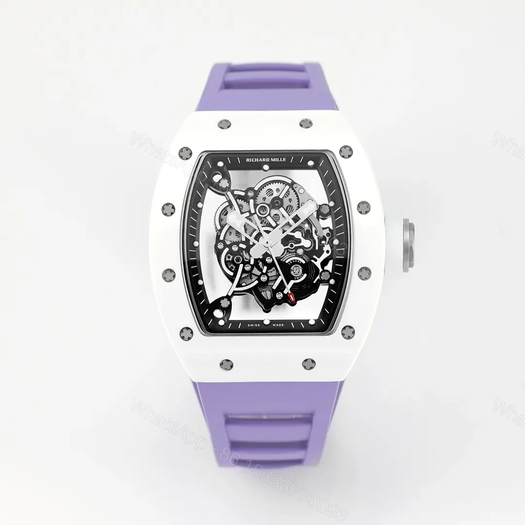 APS Factory – KU+ KV-V5 White Ceramic Watch Purple Strap – KU+ KV-V5 Black Ceramic Watch Purple Strap — view 1