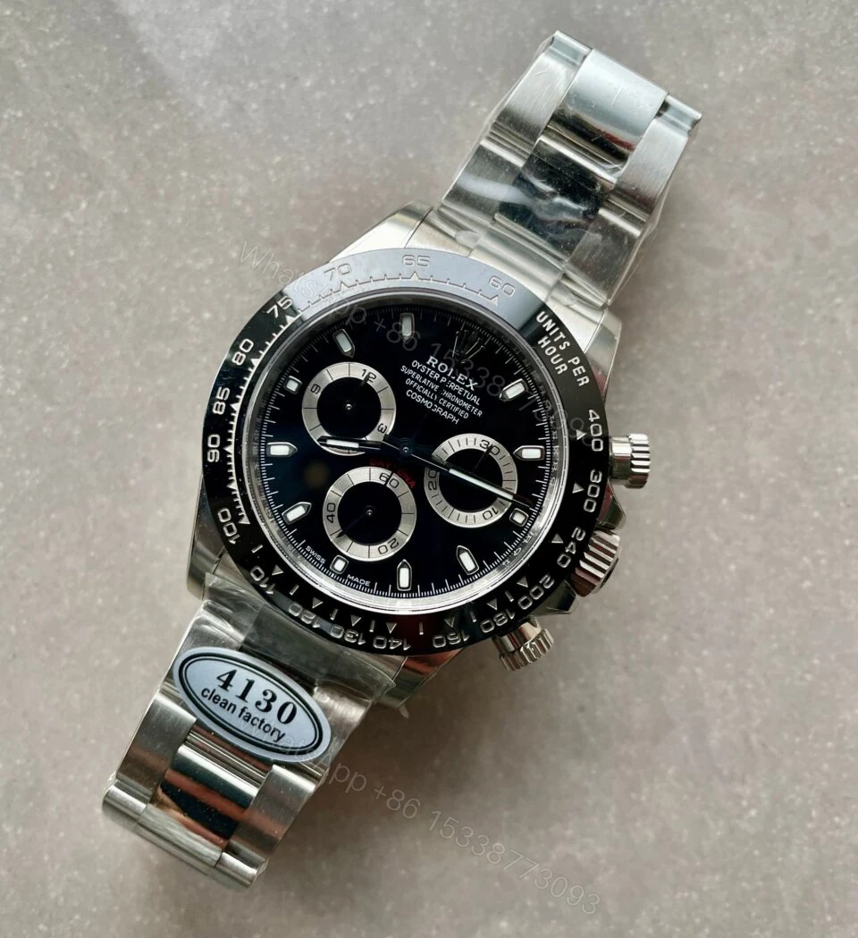 View 6 of Rolex Daytona 116500 DAYTONA 1:1 Best Edition CF 904L SS Case and Black Dial SA4130