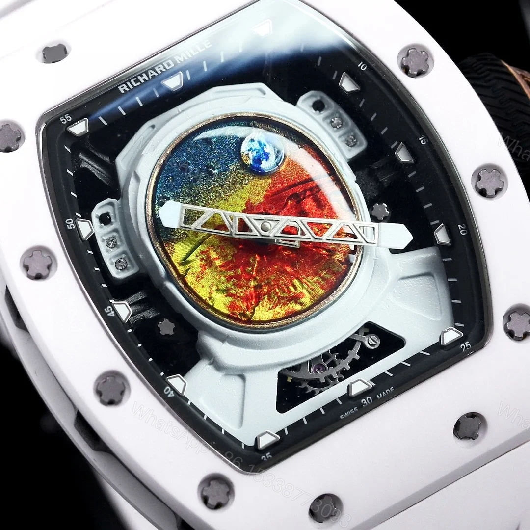 View 9 of Richard Mille RM52-05 Pharrell Williams Mars Mission Automatic Skeleton Watch Space Inspired Premium Edition RM-RM52-05-PW-MARS-SKL-02