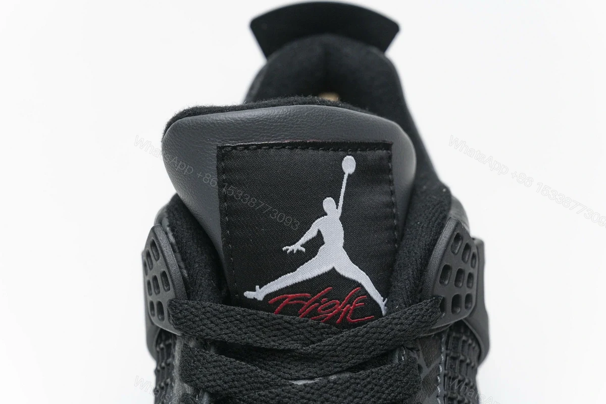 View 4 of Air Jordan 4 Retro Laser Black Gum CI1184-001