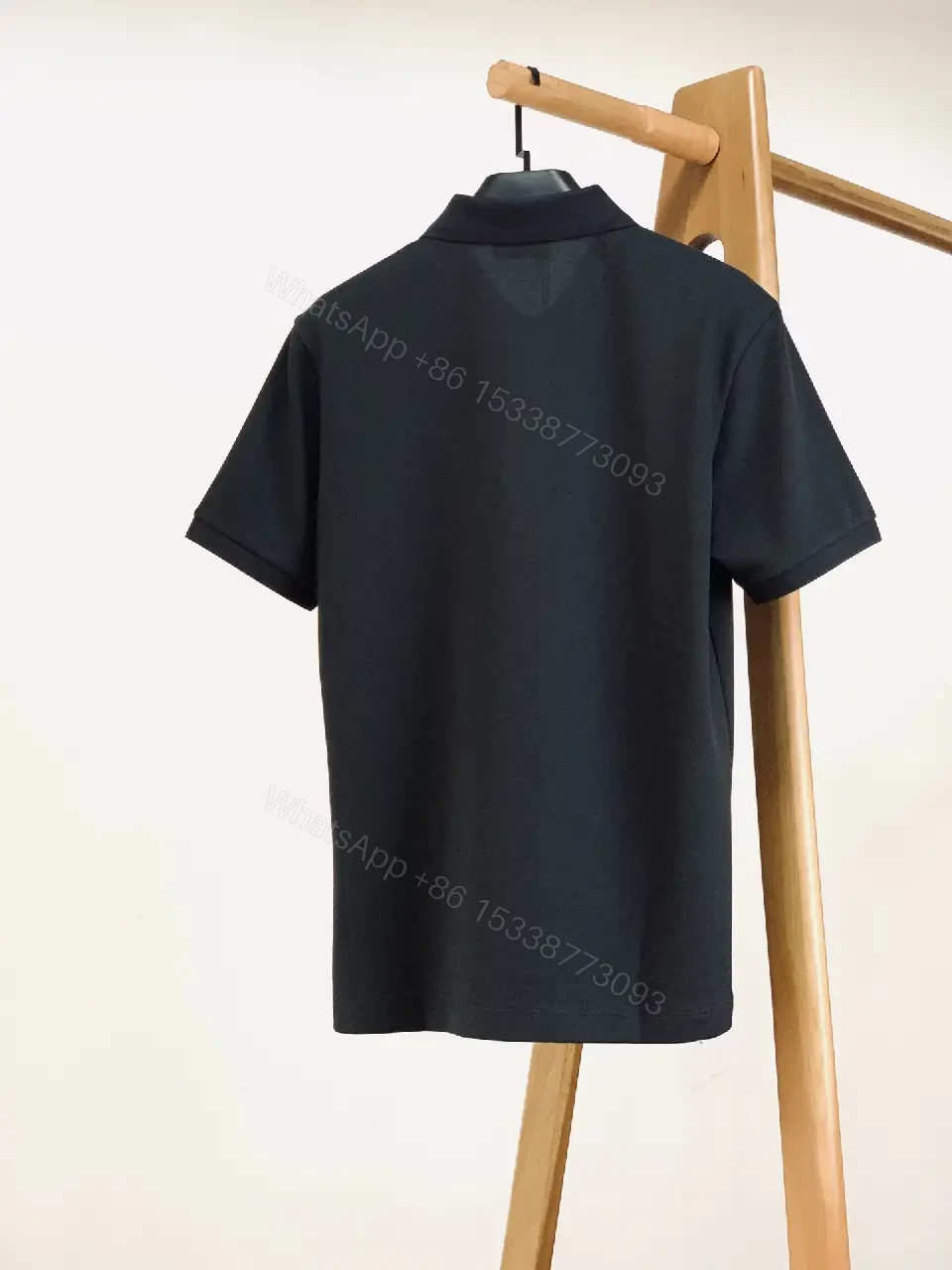 View 5 of Dark Navy Polo Shirt Ribbed Collar Modern Fit Logo Detail