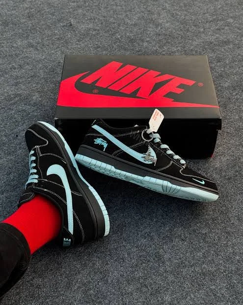 View 9 of First Copy Nike SB Dunk Stussy Black White 2025 – Premium Street & Skate Sneakers