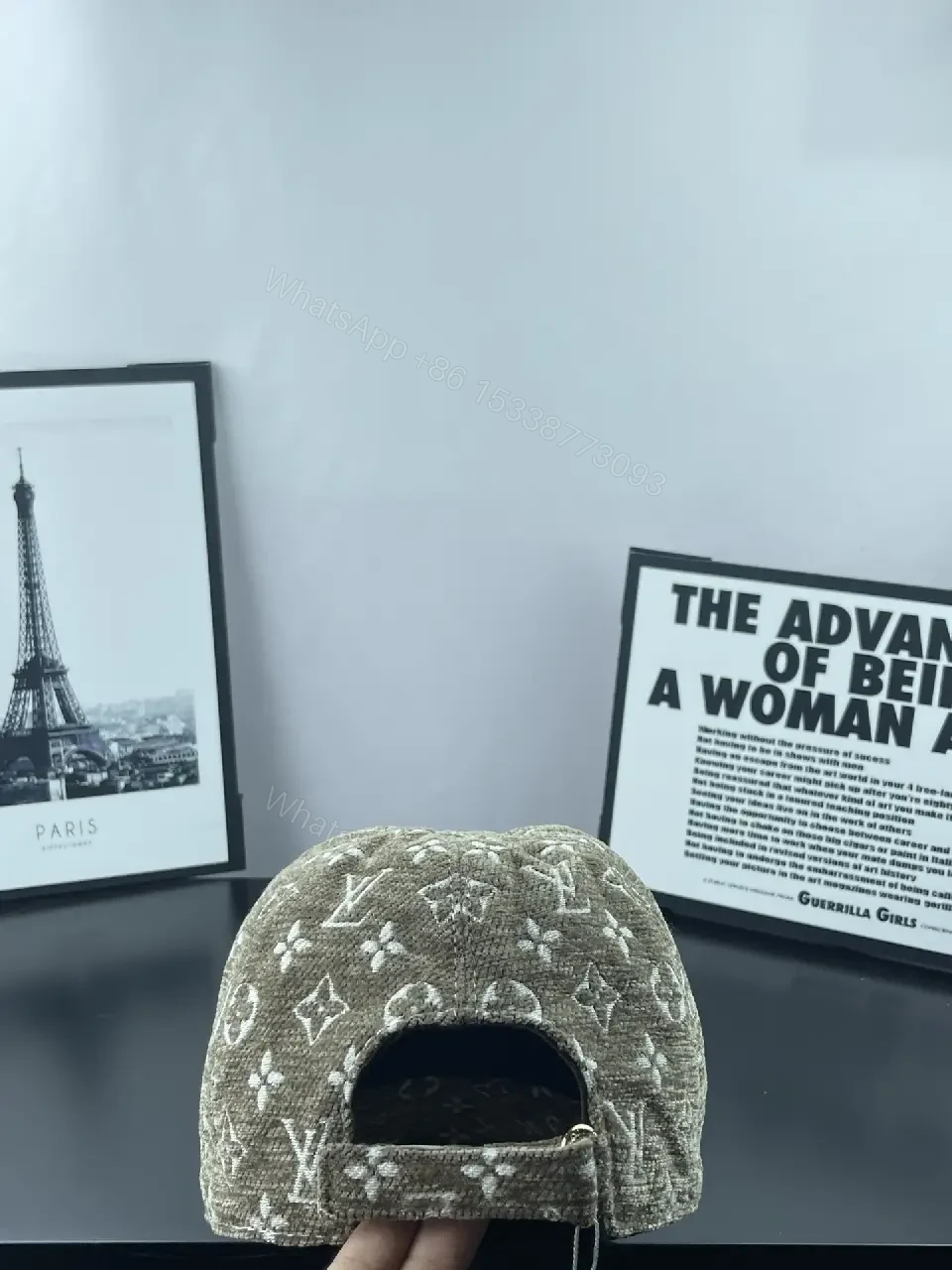 View 5 of Patterned Monogram Cap: Luxe Everyday Style Cap