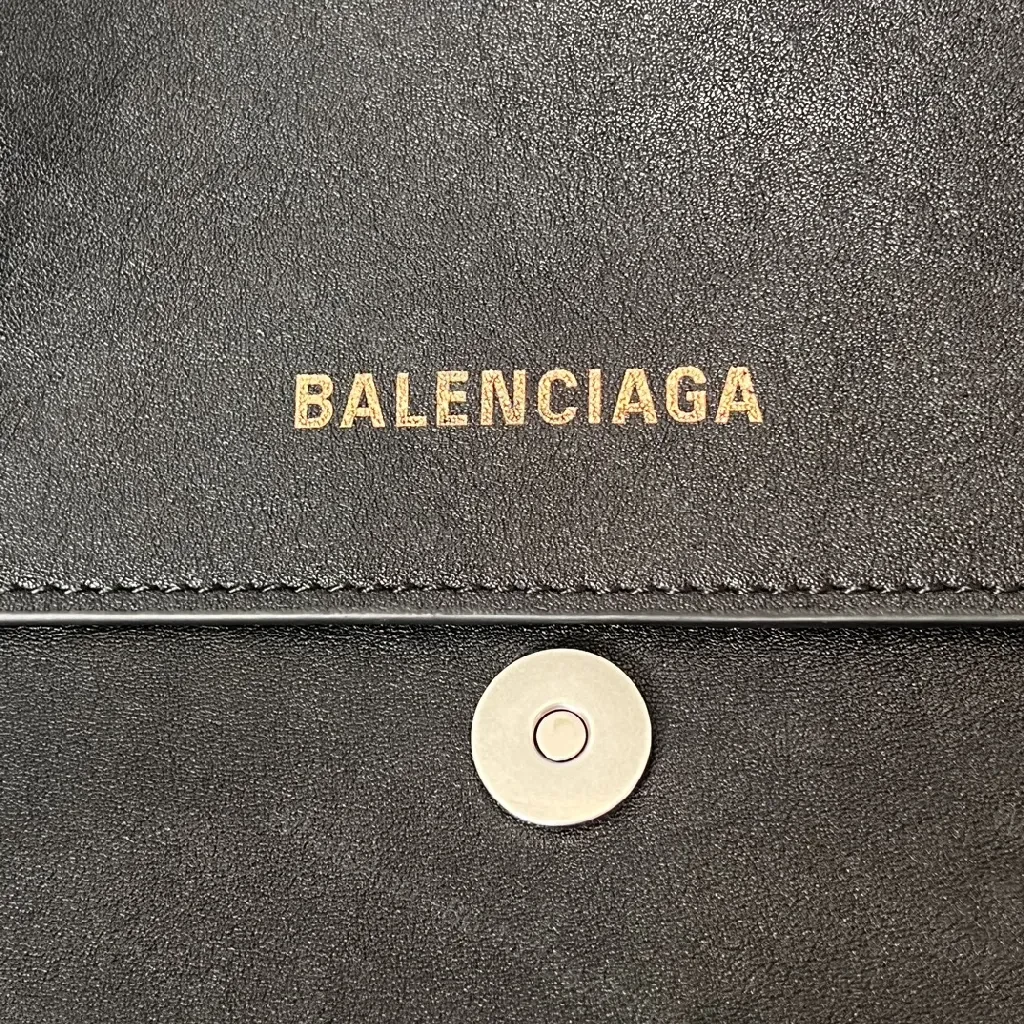 View 2 of Minimalist Black Leather Crossbody: Compact Luxury Bag