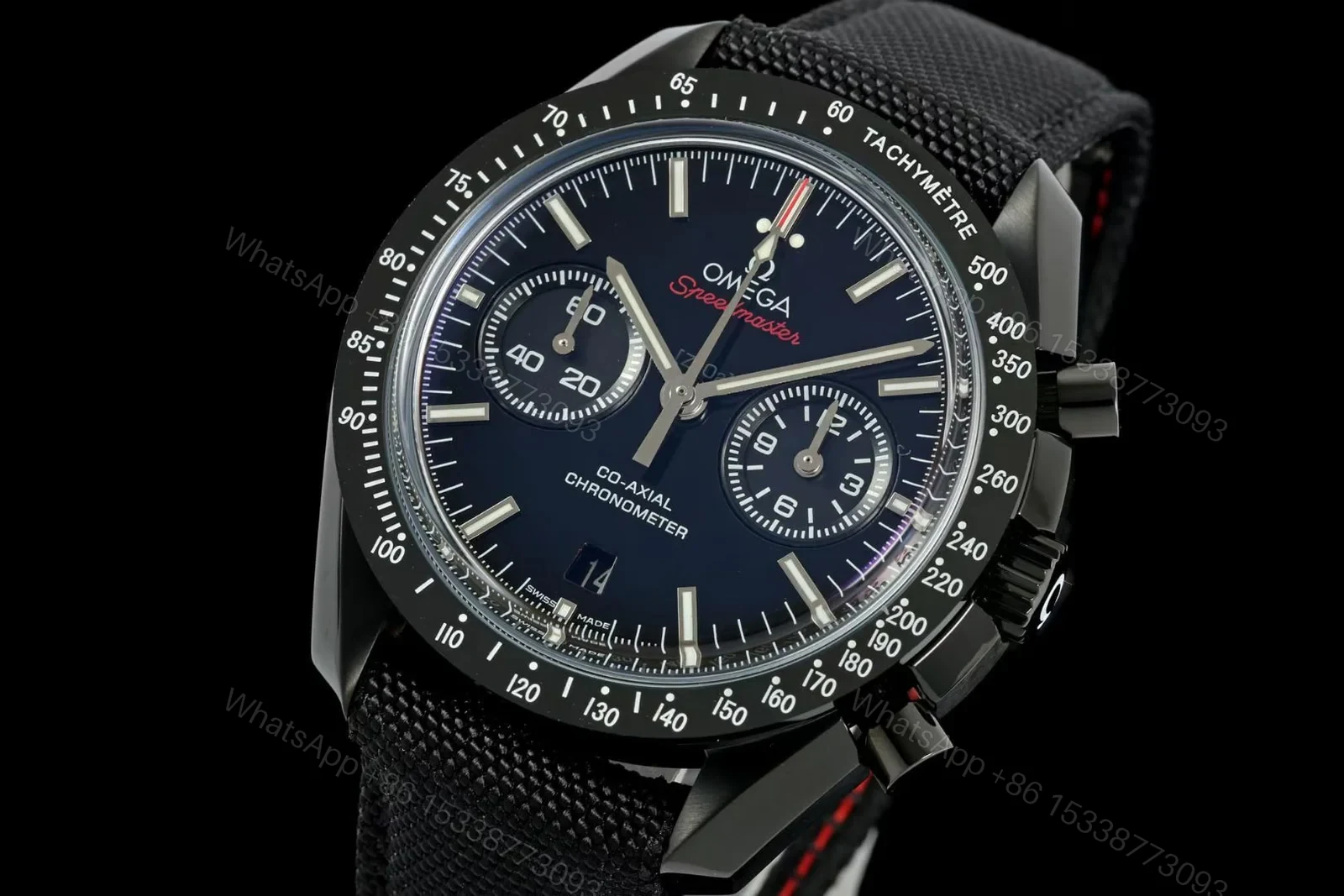 View 3 of Omega Speedmaster Moonwatch Co-Axial Dark Side of the Moon Folding Clasp 311.92.44.51.01.007