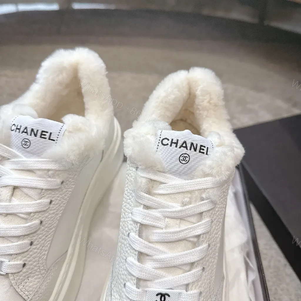 View 9 of Faux Fur Lined High-Tops: Luxe Street Couture Sneakers