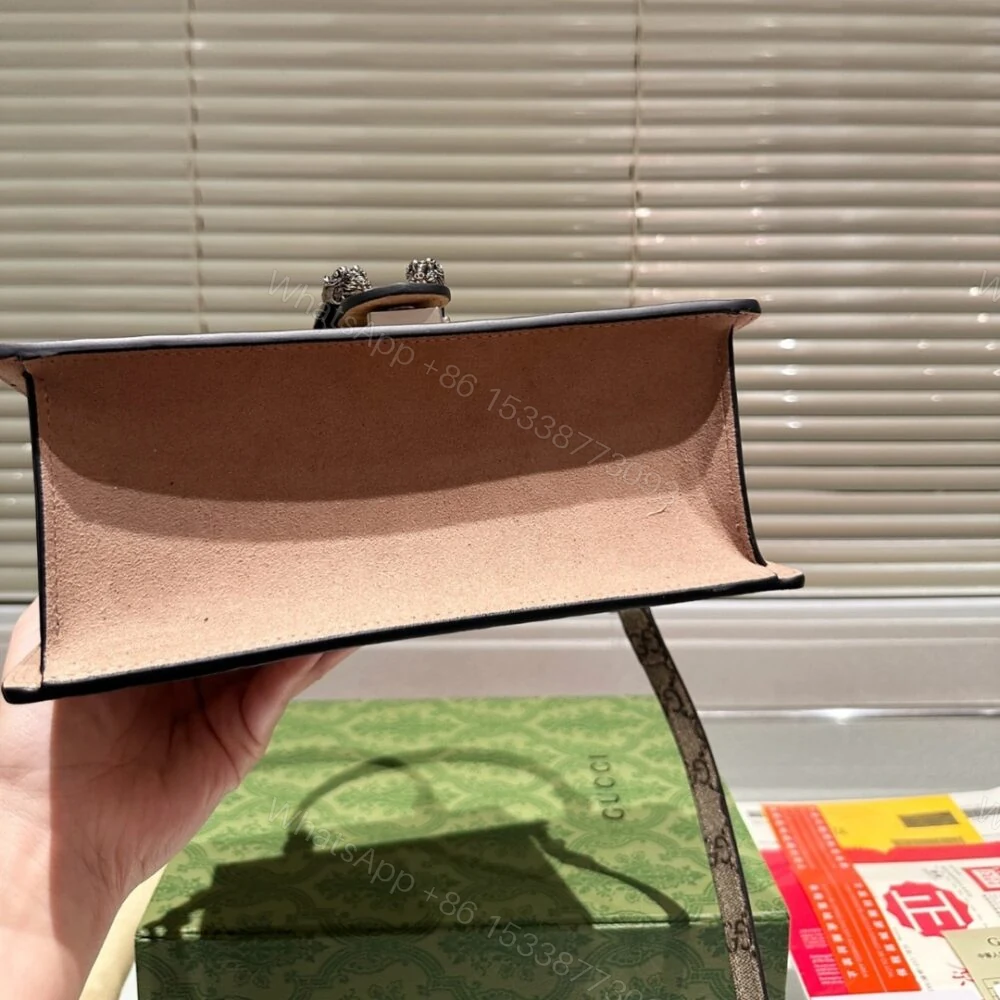 View 5 of Gucci Damen Dionysus GG Canvas Top Handle Bag Brown 24Cm
