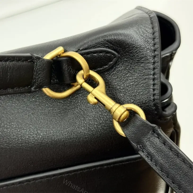 View 10 of 高仿Balenciaga*Rodeo系列V51000小牛皮手袋黑金大號免檢版