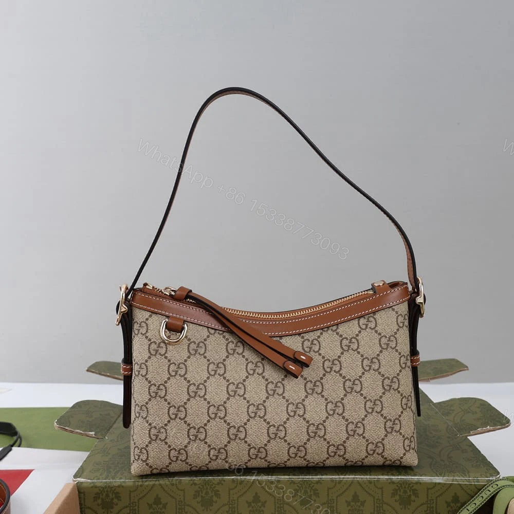 View 2 of Gucci GG Emblem small shoulder bag