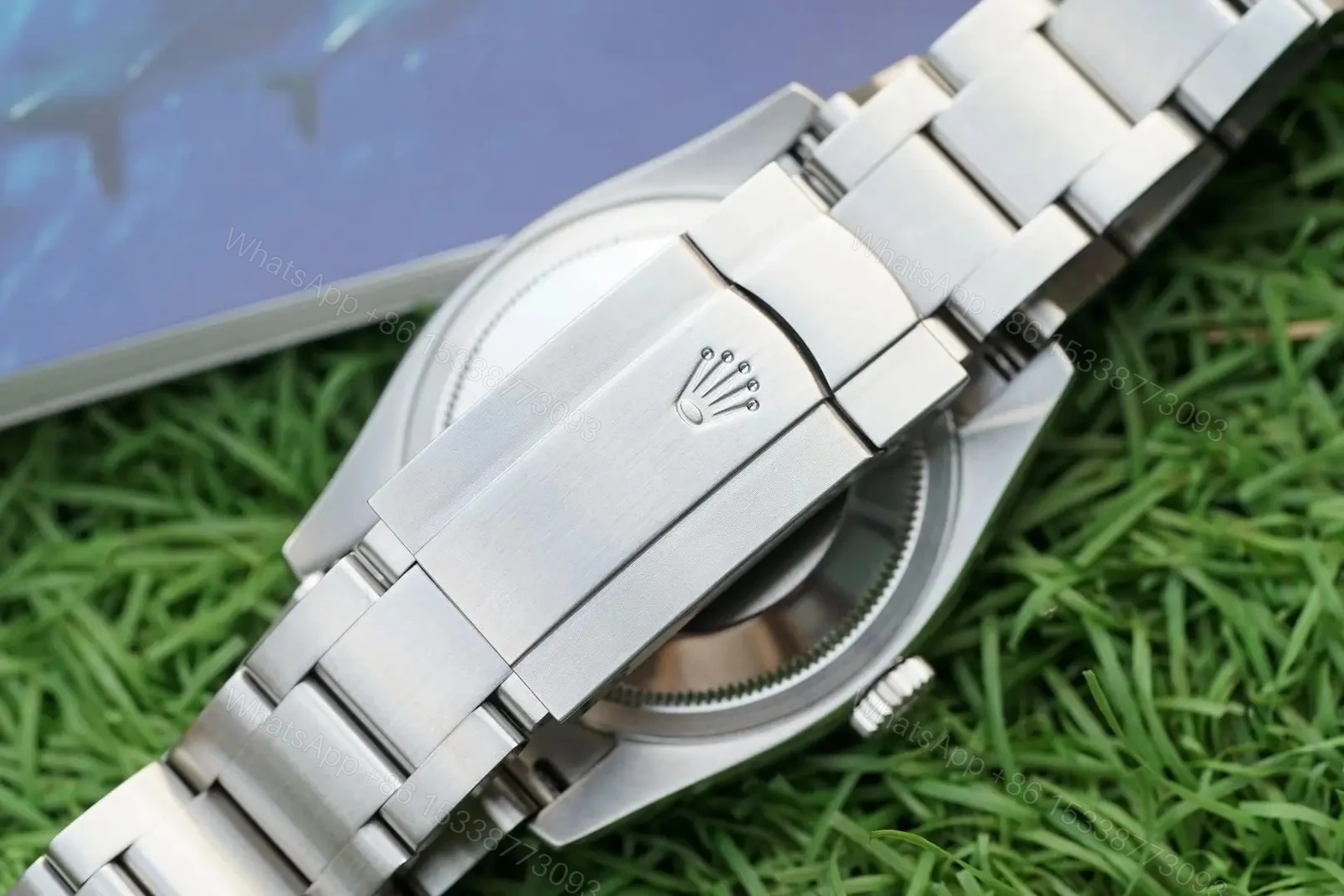View 8 of Fake Rolex Oyster Perpetual Blue Dial Best Oyster Bracelet 36MM 116000-0002
