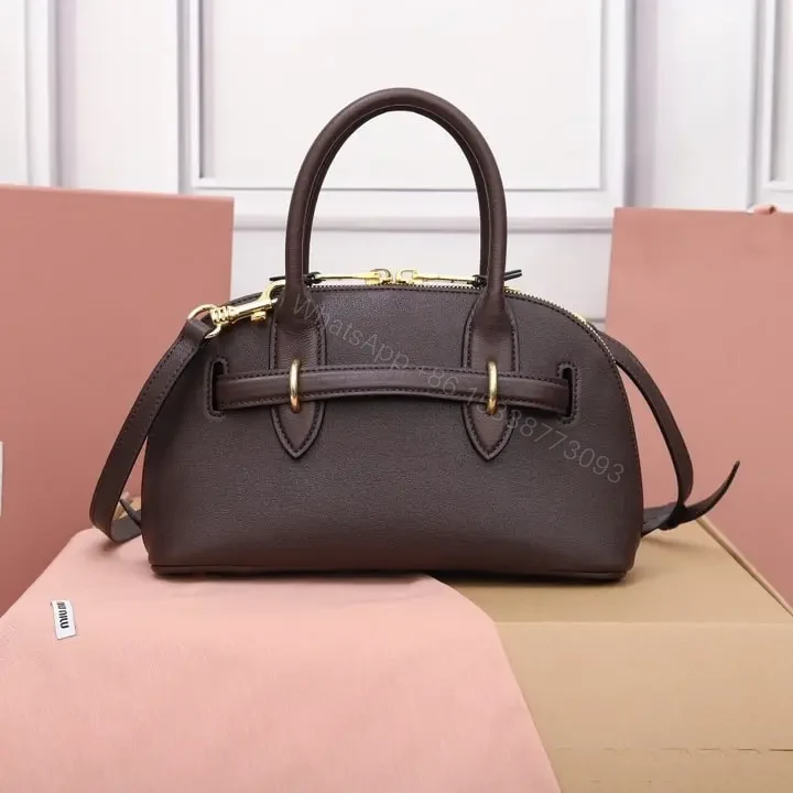 View 2 of 高仿miumiu*Aventure系列5BB169手提包石楠木色小號免檢版