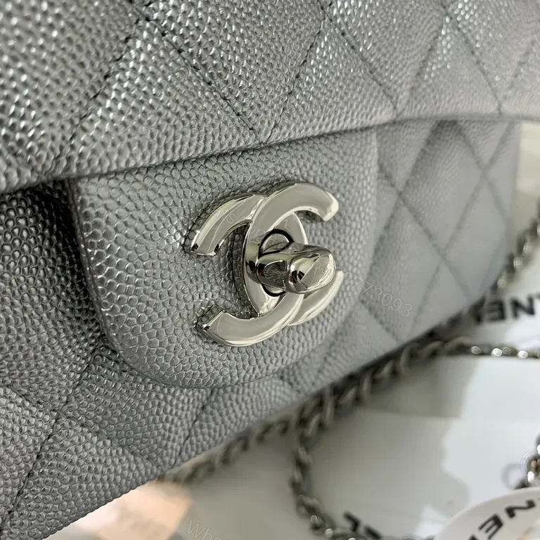 View 5 of Metallic Quilted Flap Bag â€” Modern Shine, Timeless Craft