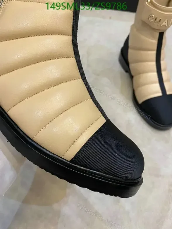 View 10 of Chanel Mid-Heel Boots ZS97 in Cowhide and Sheepskin