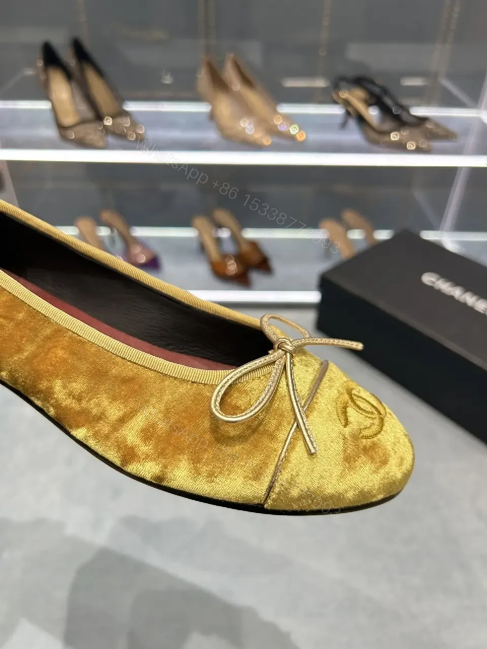 View 2 of Velvet Ballet Flats: Lux Texture, Everyday Comfort, Pointed Toe