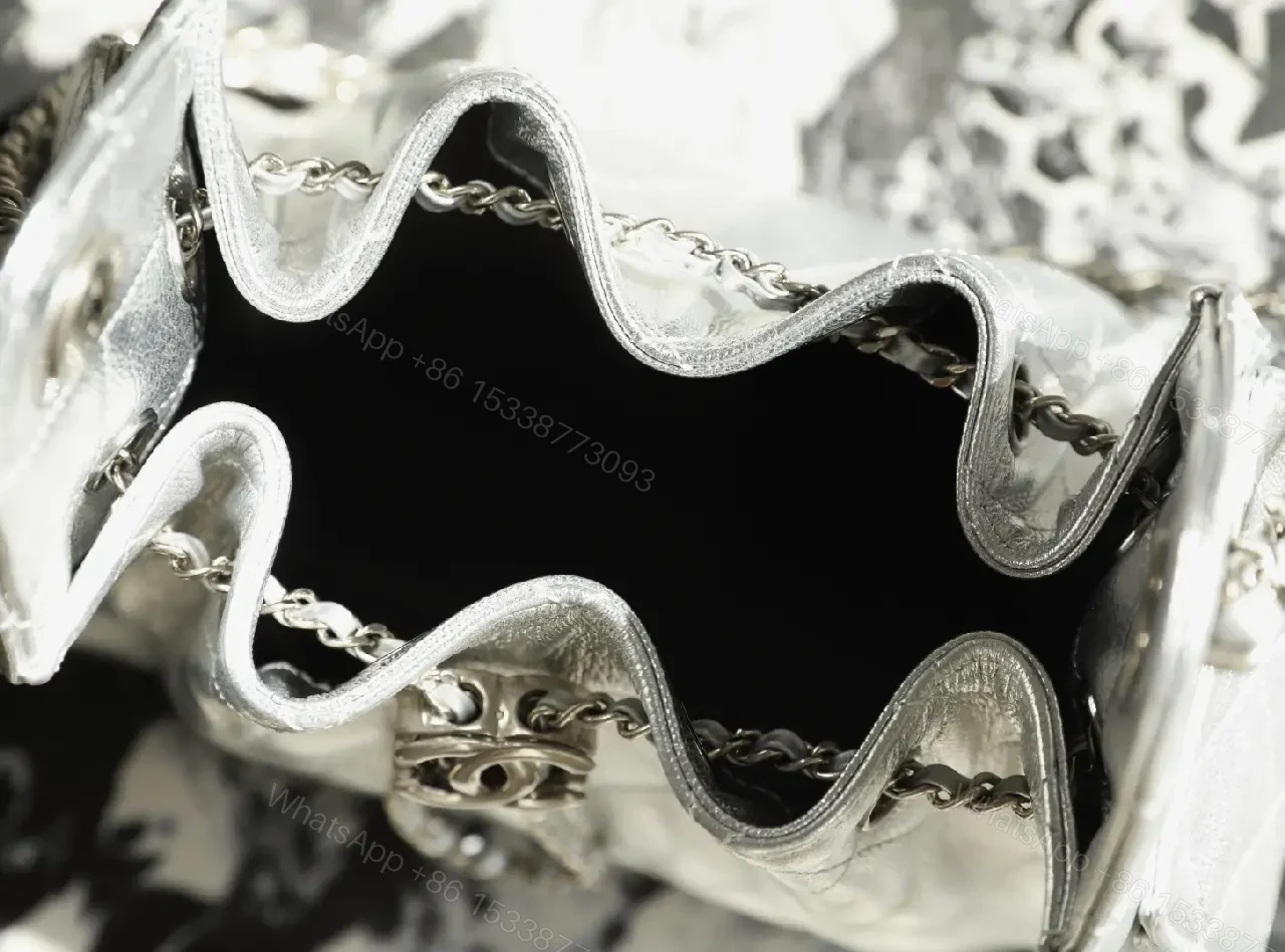 View 2 of Metallic Quilted Bag: Modern Shine, Everyday Versatility