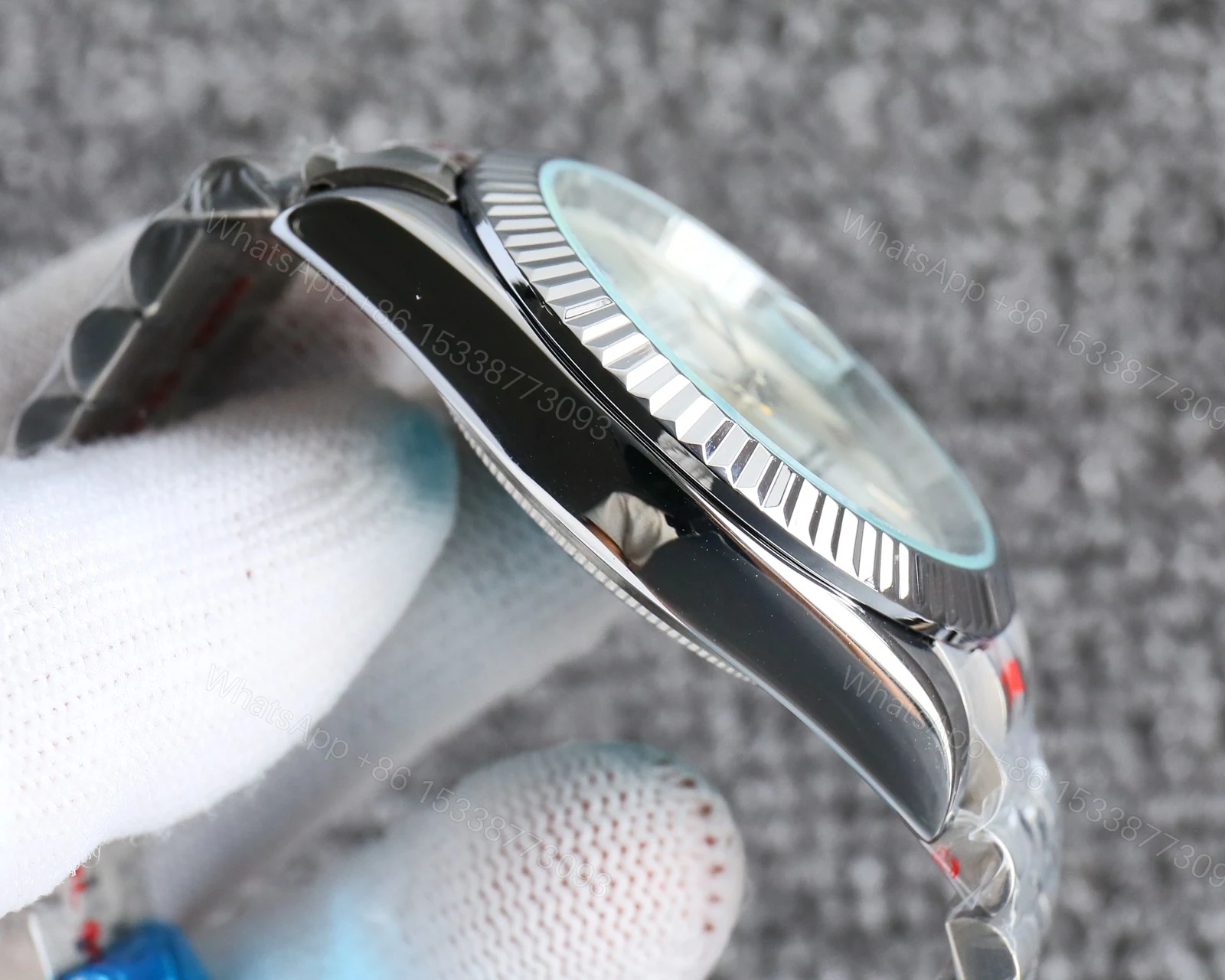 View 5 of Rolex Datejust Roman Numeral Oystersteel And White Gold In Silver 41Mm