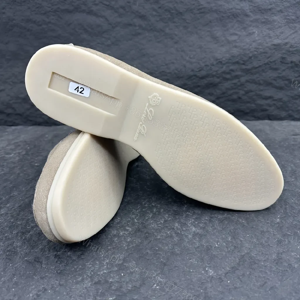 View 5 of Neutral Suede Slip-On Loafers: Supreme Comfort
