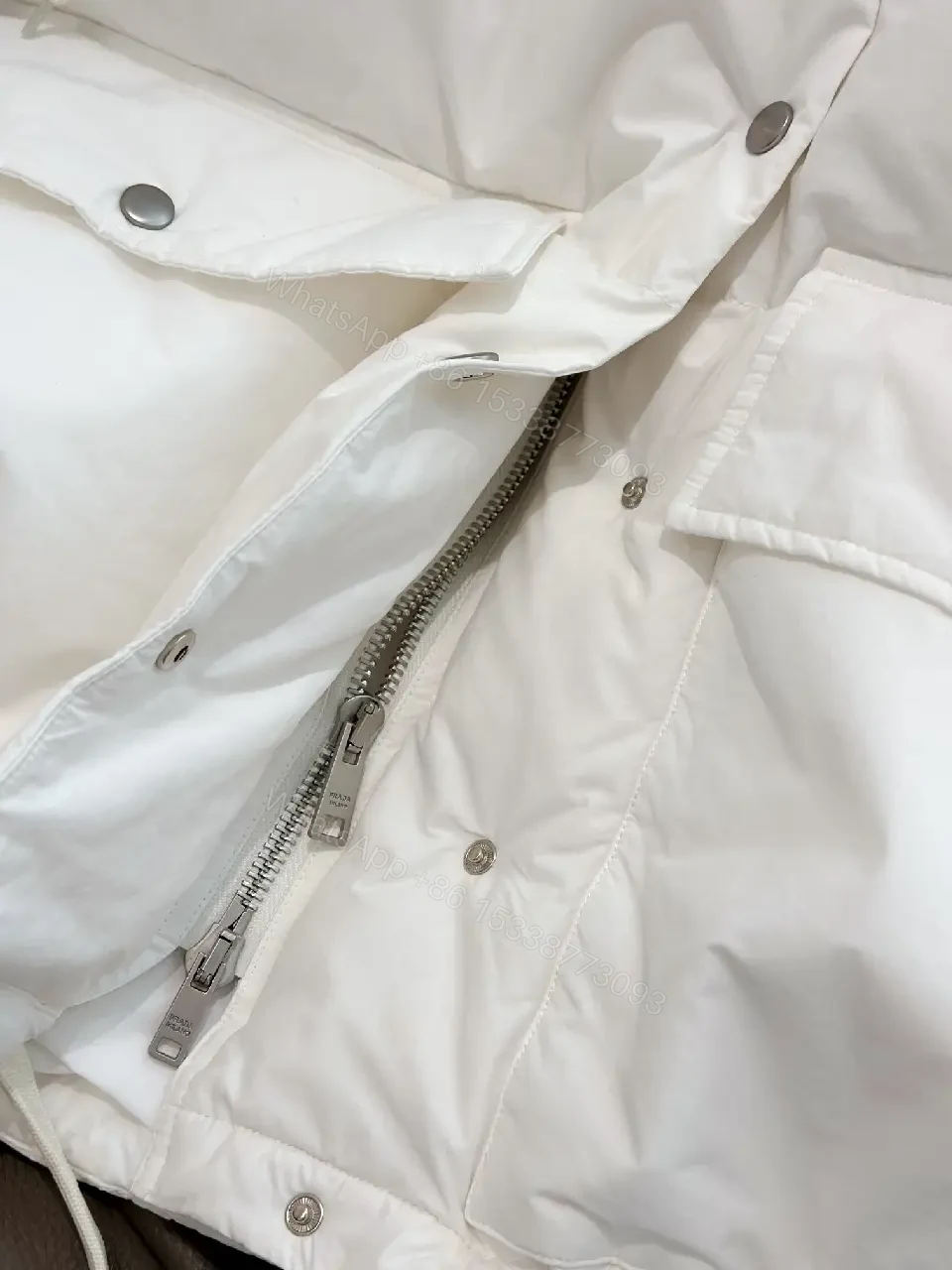 View 10 of Cozy Off-White Insulated Puffer Jacket: Lightweight Warmth