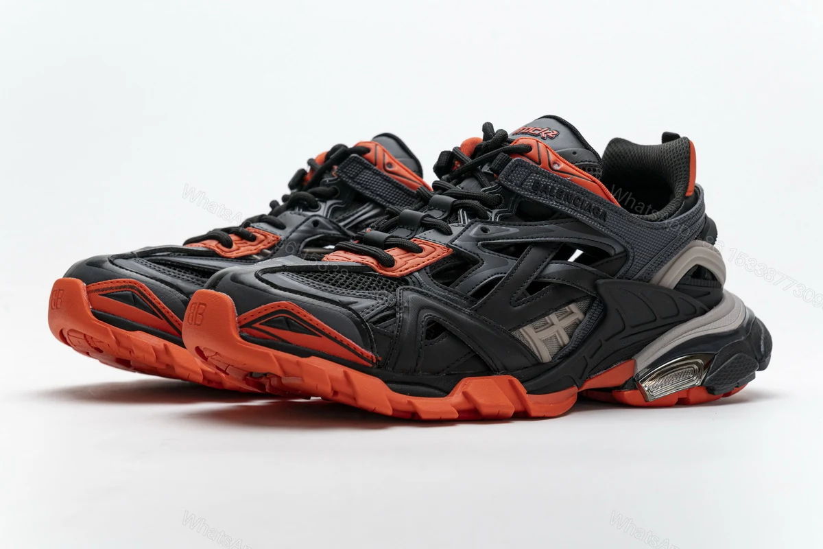 View 4 of Balenciaga Track 2 Sneaker Dark Grey Orange 570391 W2GN1 2002