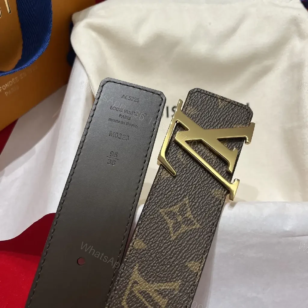 View 3 of Brown Canvas Belt with Gold Hardware – Modern Lux Design