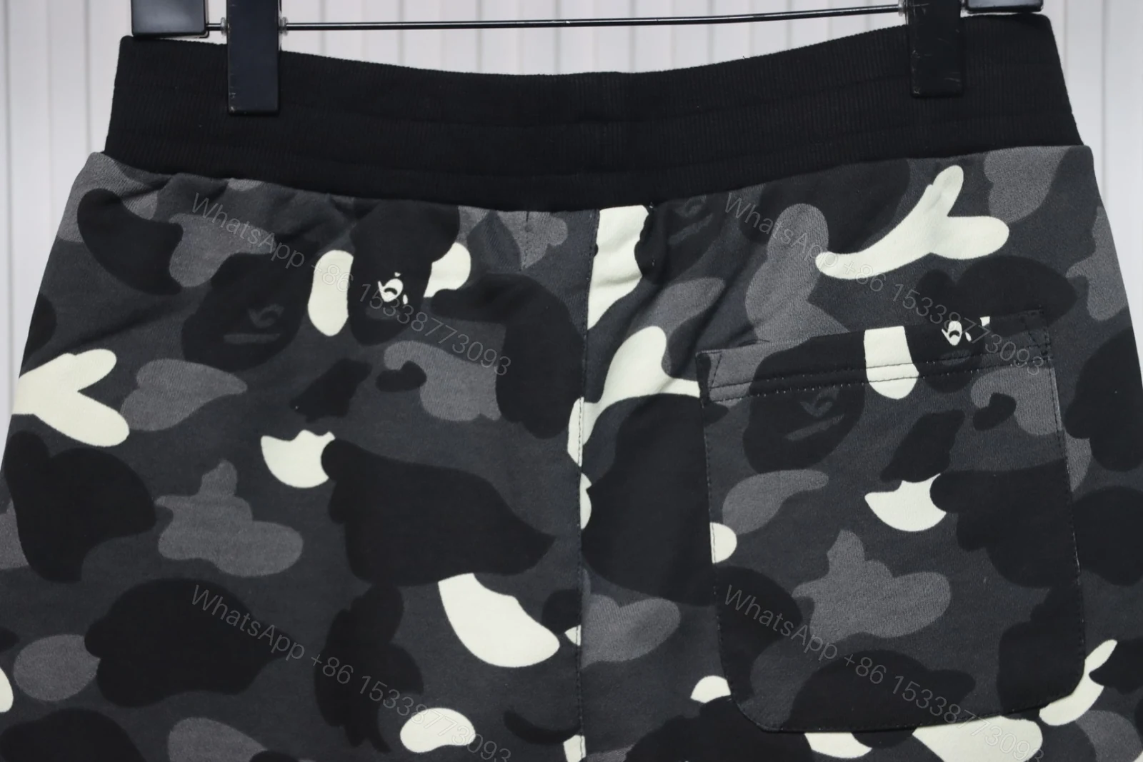 View 2 of Bape Shorts Black White