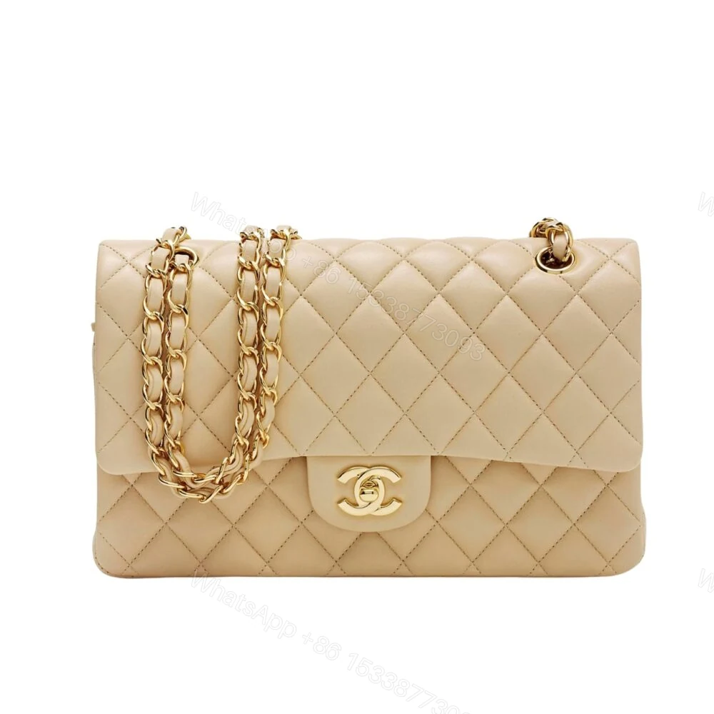 Chanel Classic Flap Beige Gold Hardware 25Cm — view 1