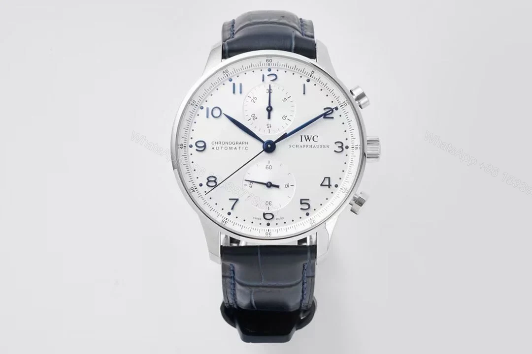 IWC Portuguese Chrono-Automatic Stainless Steel Silver IW3714-17 — view 1