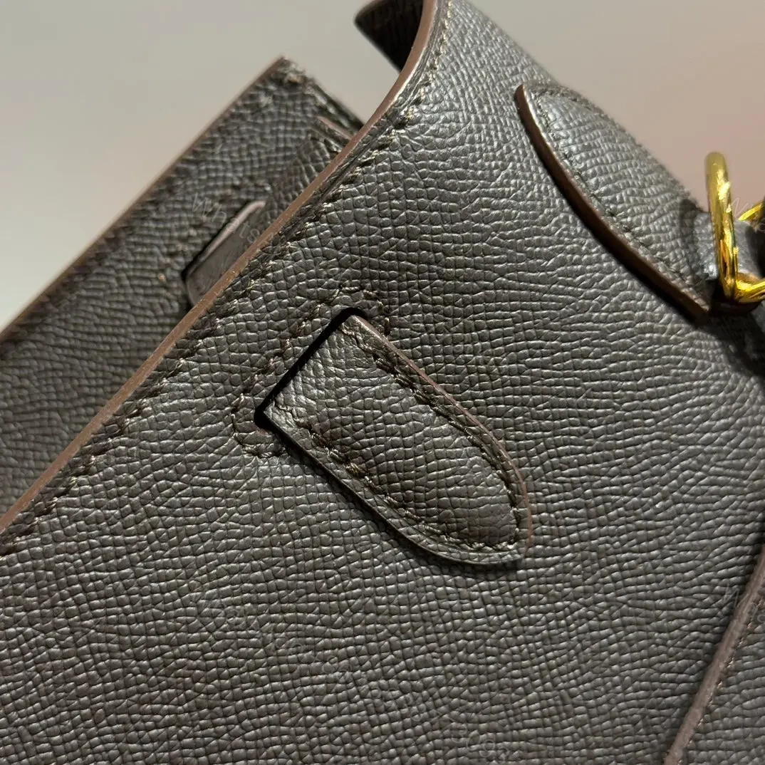 View 9 of HN 28CM IN EBENE EPSOM GOLD HARDWARE