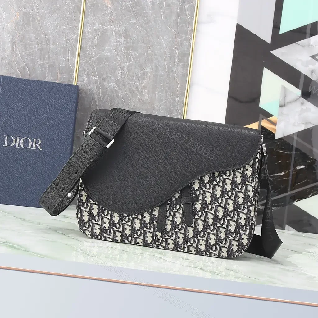 View 7 of Monogram Crossbody: Black Leather, Modern Luxe, Daily Chic