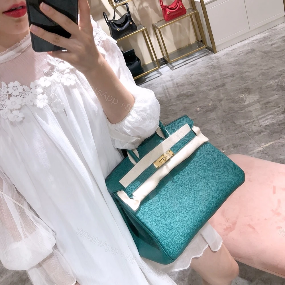View 6 of Hermes Birkin 25 Bag Togo Malachite 25Cm