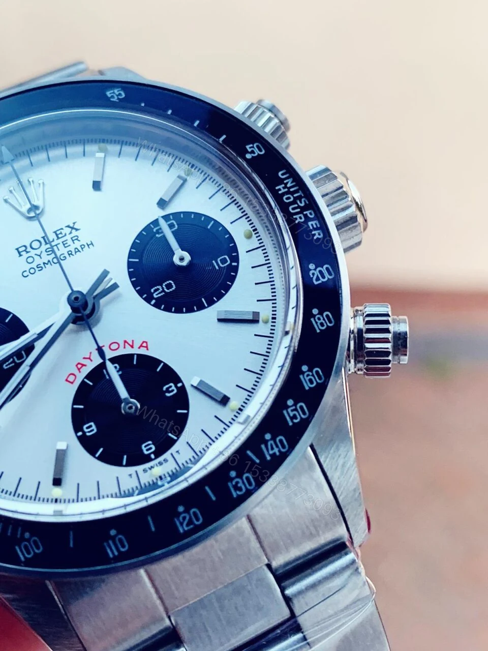 View 2 of VINTAGE Rolex Daytona 6263 SS White Dial 2 on Bracelet Venus 75
