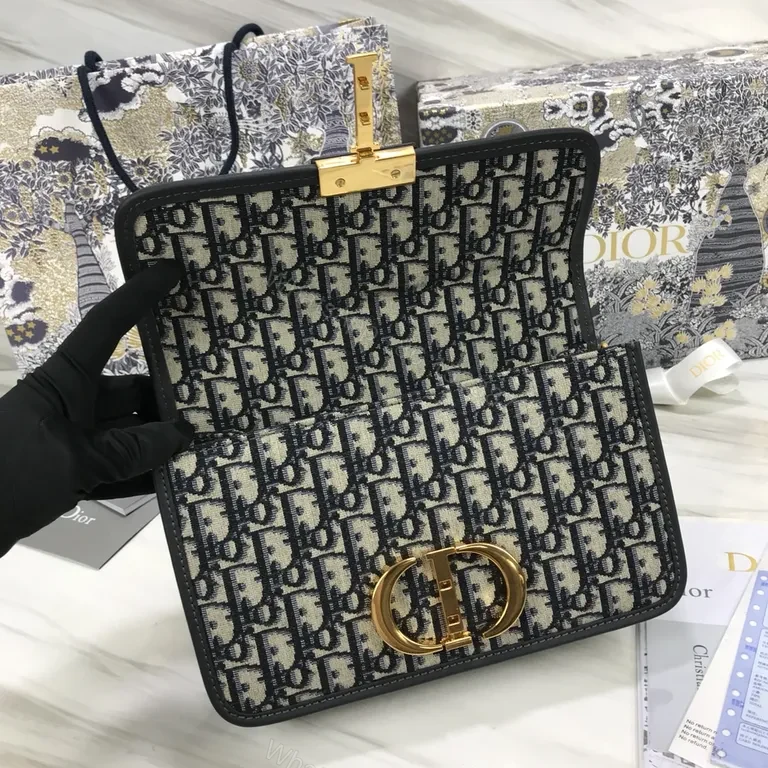 View 3 of Iconic Dior Monogram Saddle Bag in Oblique Canvas, Calfskin Trim, Gold Hardware, Versatile Day-to-Night Style