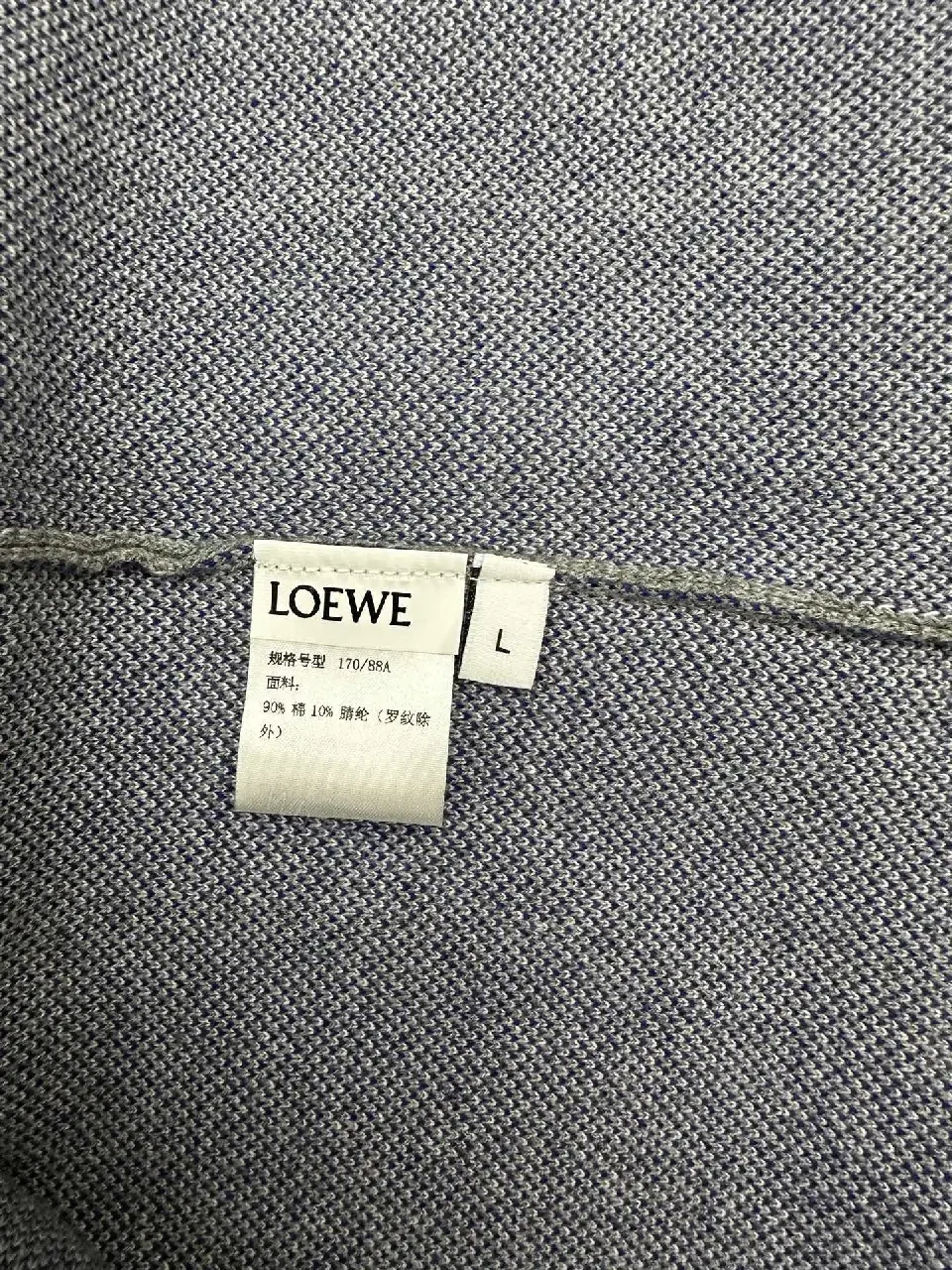 View 11 of Grey Knit Dress with Logo & Gingham Cuffs - Luxe Streetwear Style