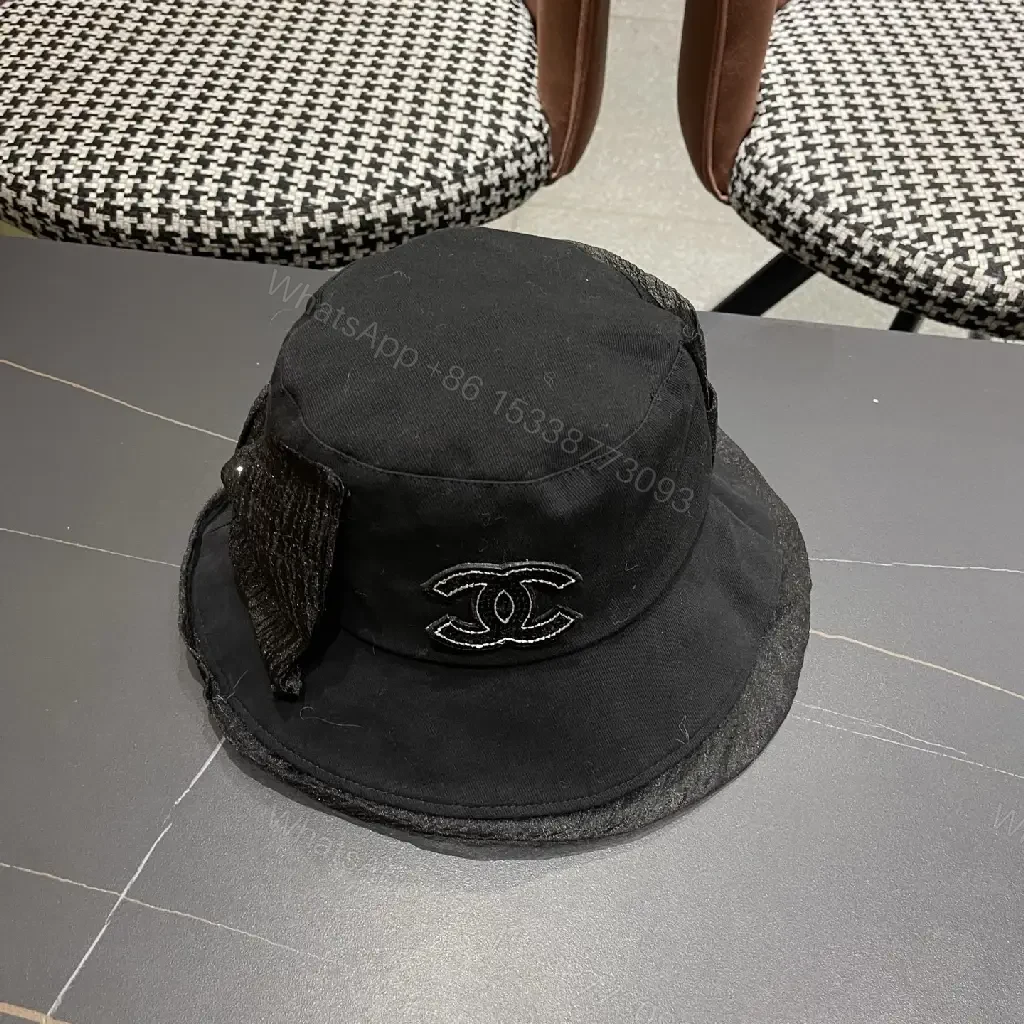 View 7 of Compact Signature Bucket Hat with Embroidered Emblem