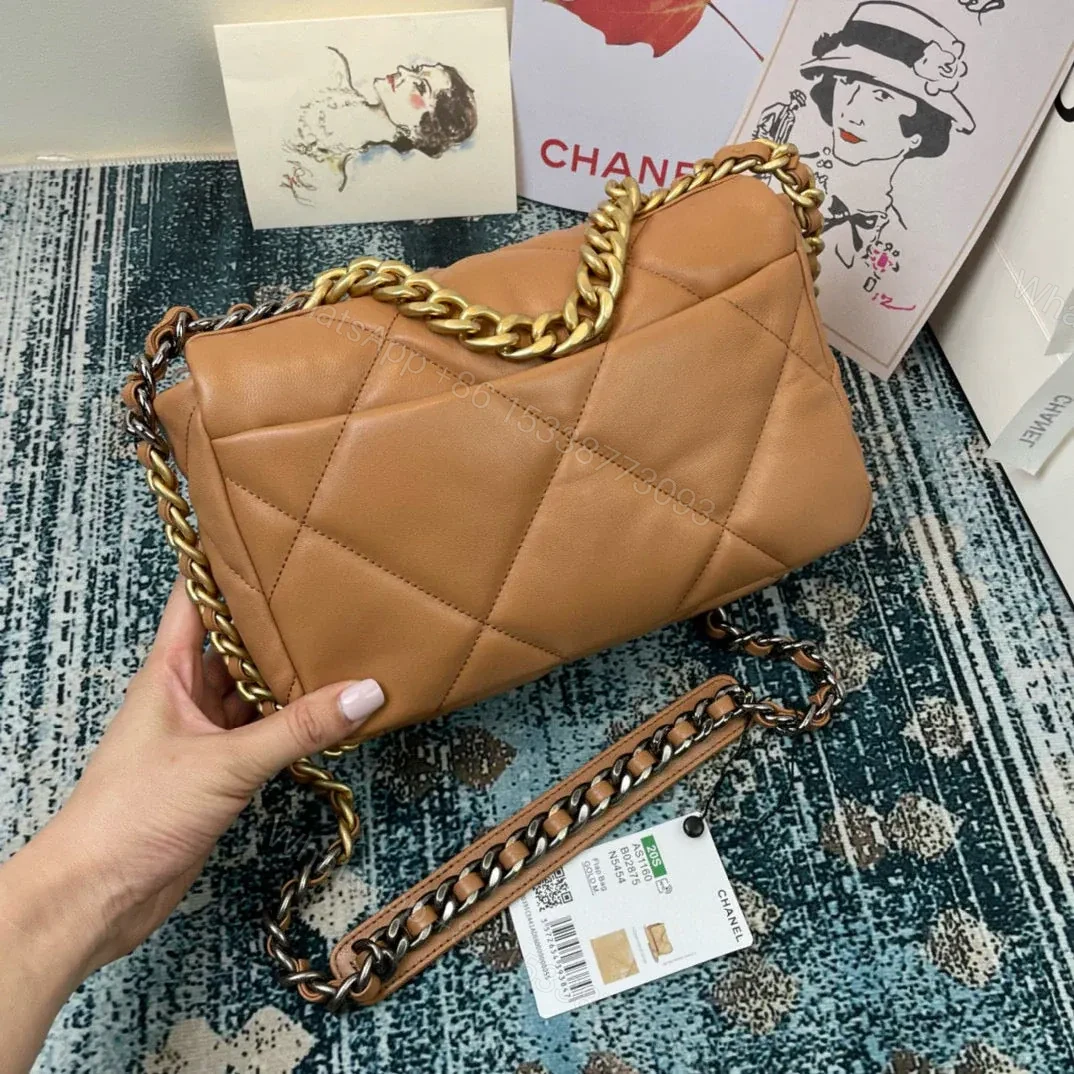 View 3 of CHANEL MEDIUM 26 FLAP BAG IN PEANUT LAMBSKIN