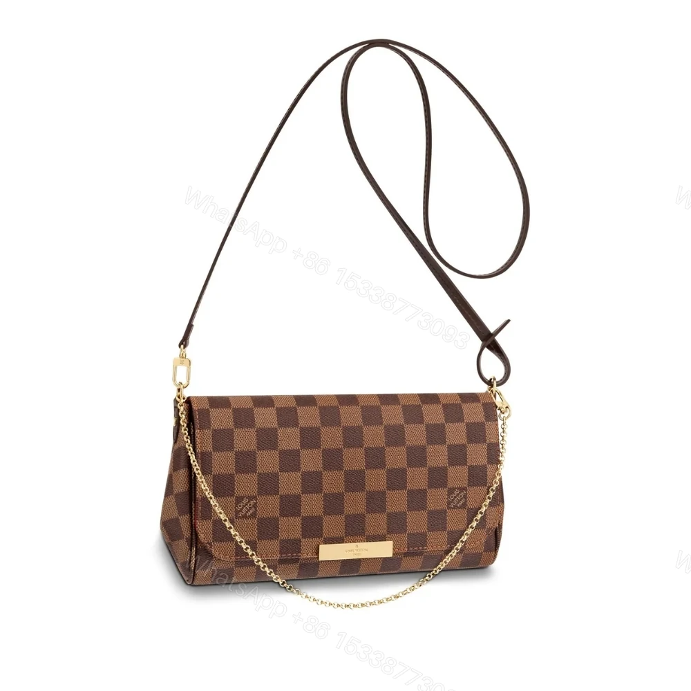 Louis Vuitton Favorite MM Damier Ebene Brown 25Cm N41129 — view 1