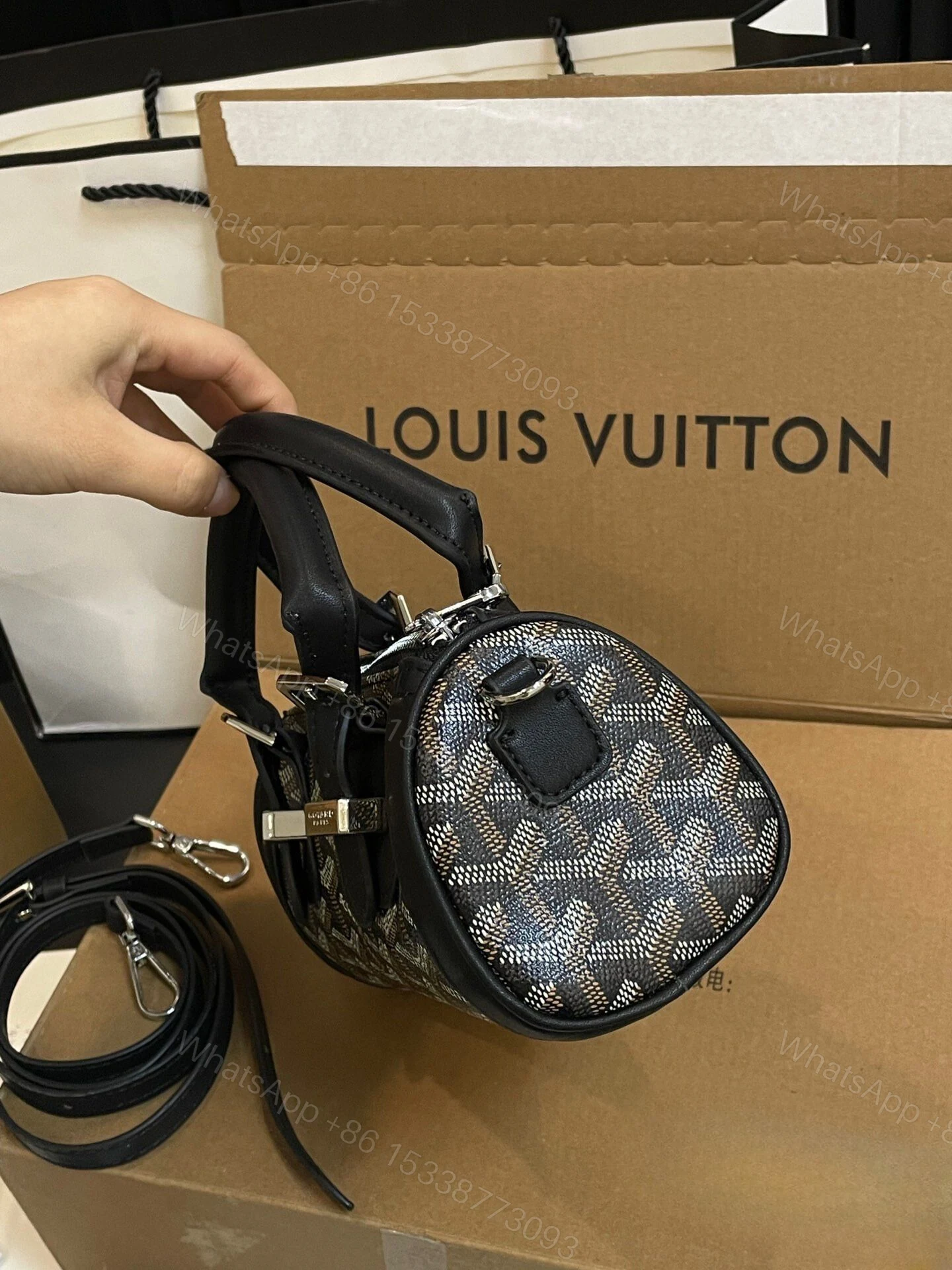View 2 of GOYARD GOYARDINE CROISIERE MINI BLACK 19CM