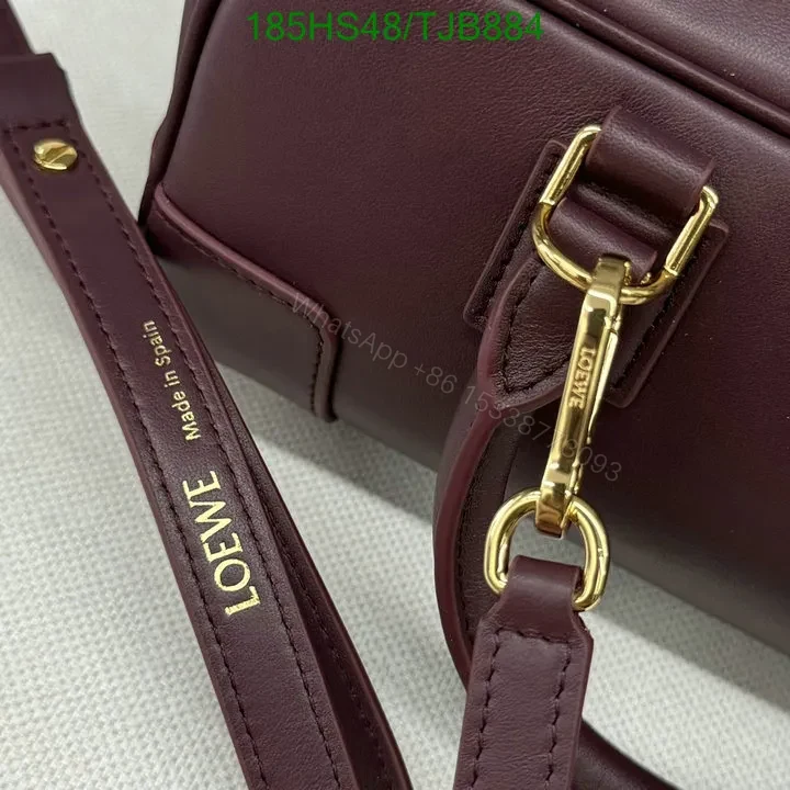 View 13 of Loewe Burgundy Amazona 23 Bag featuring Gold-Tone Hardware DZ2857